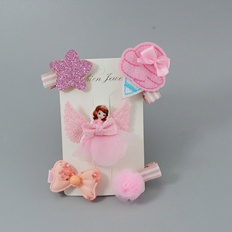 Bear Leader Haarspangen - Cartoon Schleife Kinder Haarclips - Barrette Ornament Zubehör für Mädchen: AZ2078I4 Pink