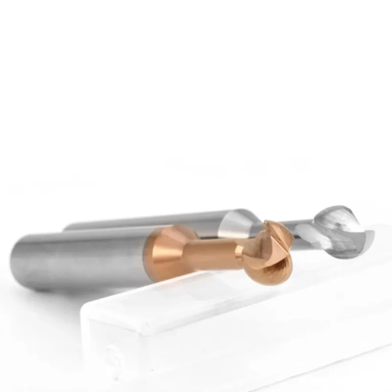 Romtic Hrc58 Wolfraam Staal Carbide 2-Fluit Lolly Eindmolen Verlengd Voor Aluminium/Staal Cnc Mechanische Bewerkingsgereedschappen