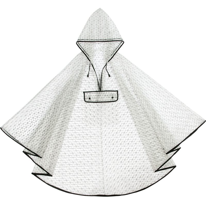 Poncho de lluvia de plástico EVA transparente para mujer, capa impermeable para senderismo y ciclismo, novedad de