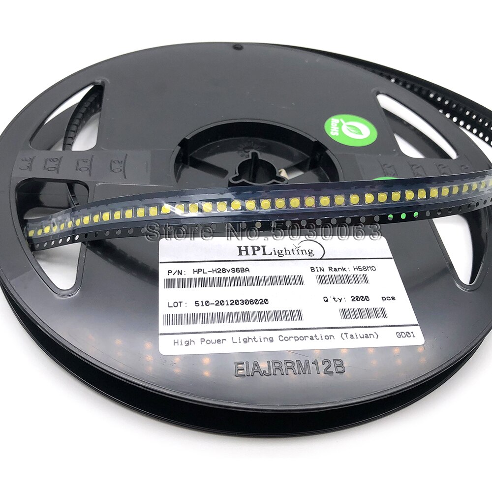 100 stks/partij LED automotive verlichting lamp kralen 2828 wit 1W (3030 met ball kralen) 150mA 6V LED light-emitting diode