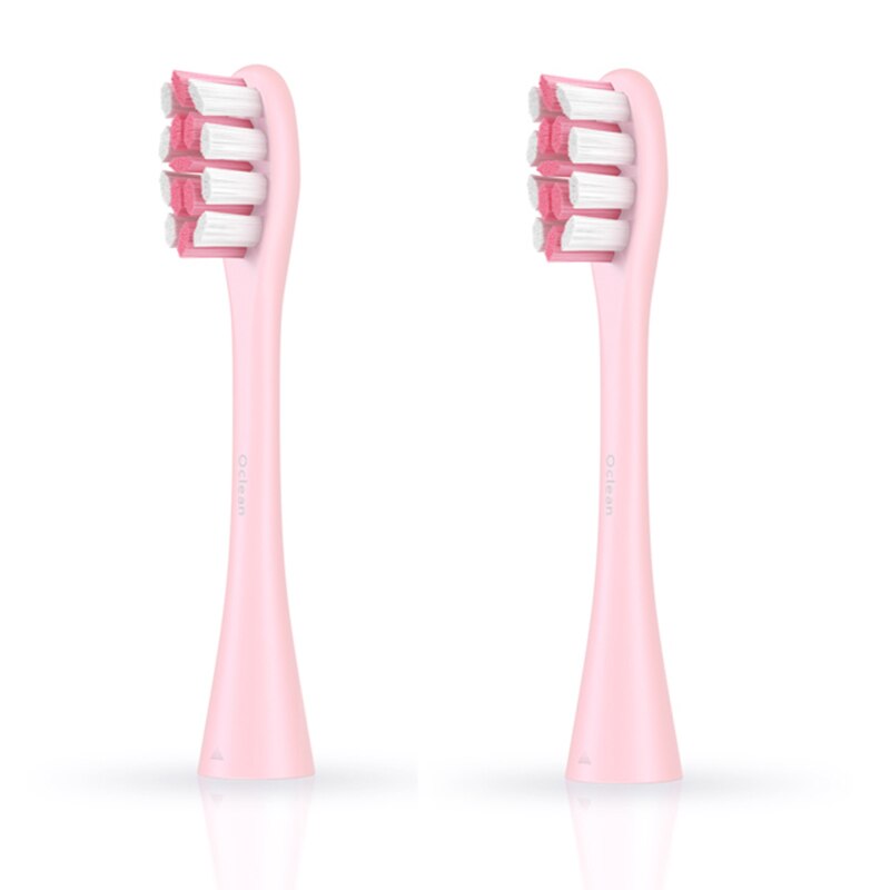Xiaomi Oclean ONE/X/Z1/SE/AIR cabezales de cepillo de repuesto 2 uds cabezales de cepillo limpieza profunda alimentaria PP saludable para cepillo de dientes sónico: Pink