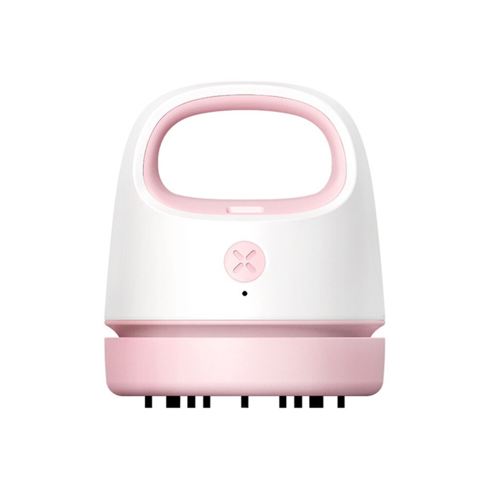 VODOOL-Mini aspiradora portátil de escritorio para portátil, aspiradora de pelo, recolector de polvo para Notebook, teclado de ordenador, herramientas de limpieza Interior de coche: Pink