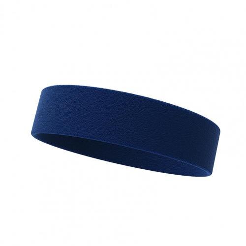 1 pc stirnbänder aus elastischem, saugfähigem baumwoll-sport-stirnband für sportliche betätigung: Dunkelblau