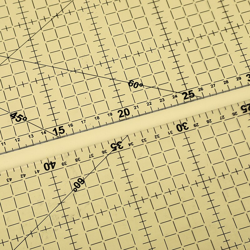 Nonvor Acrylic Patchwork Ruler Multi-purpose Transparent Ruler Tailor Drawing Ruler for Measuring Cloth DIY Craft Sewing Tools