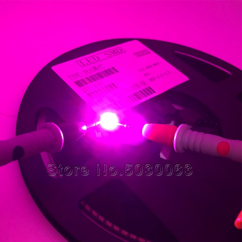 100 stks/partij 2835 LED SMD roze paars led roze lamp kralen super heldere 0.2W light-emitting diode