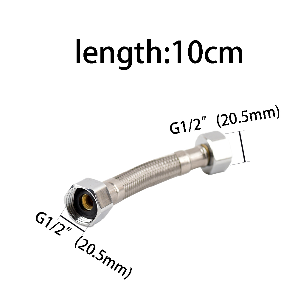 Vandfordeler til køkken/badeværelse 1/2" - Fleksibel rustfri flettet slange: Blå