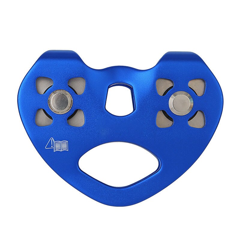 Cableway-polea de doble deslizamiento para expansión al aire libre, YS-BUY en forma de corazón, para jungla: Azul