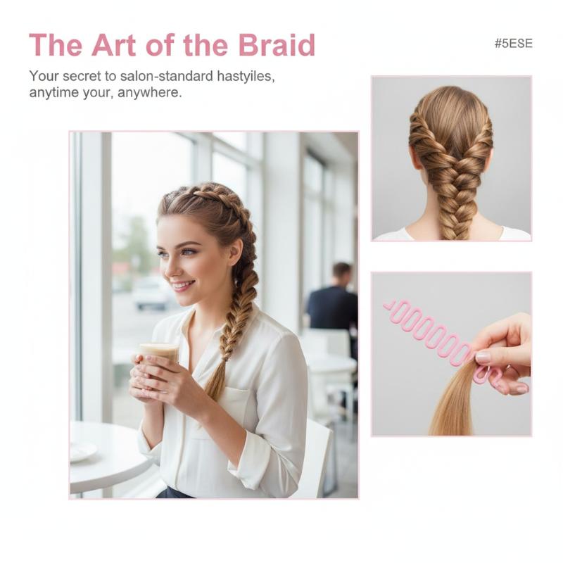 Fischgräten-Haarflechtwerkzeug Magischer Französischer Twist Styling-Haarknoten-Maker Tragbar Wiederverwendbar für Zuhause Salon Mädchen Tägliche Haarstyling-Anwendungen
