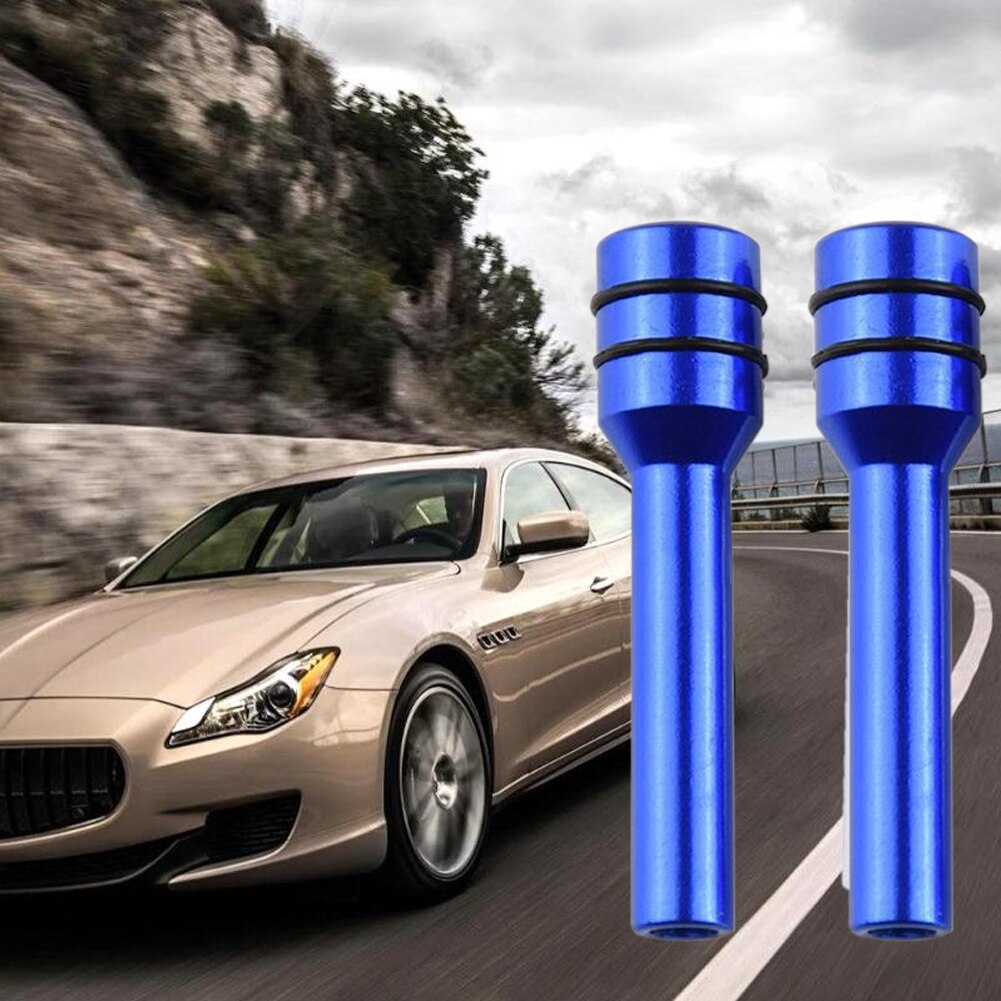 2pcs Car Lock Knob Interior Door Styling Truck Automobile Easy Install Pull Pins Aluminum Alloy Security Accessory Handle