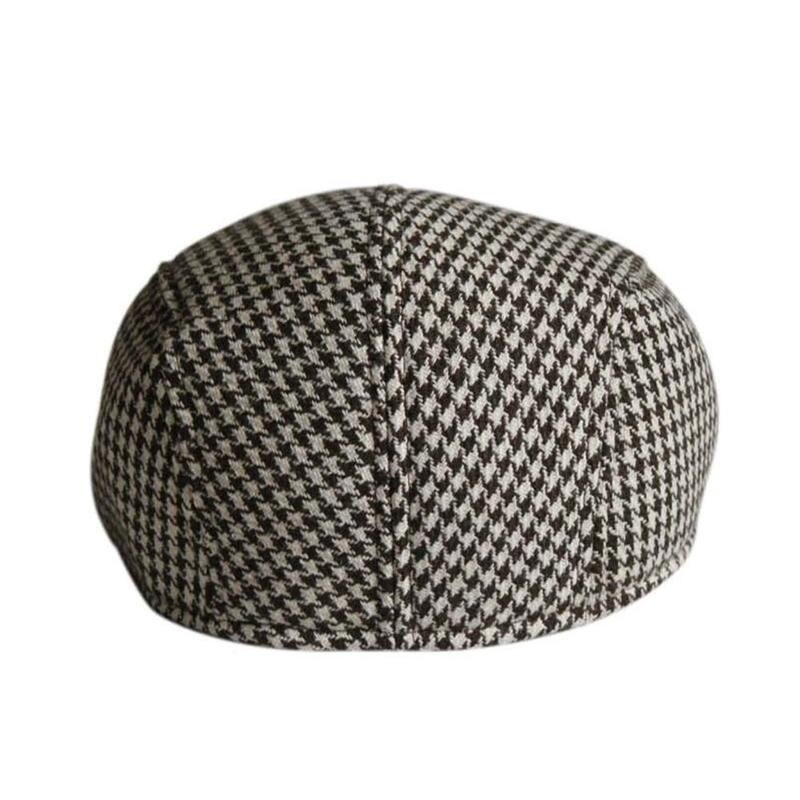 1Pc Peaky Blinders Hoed Katoen Plaid Baret Vintage Tweed Cap Verstelbare Hoed Voor Mannen En Vrouwen Accessoire Lente Peaky blinders Hoed