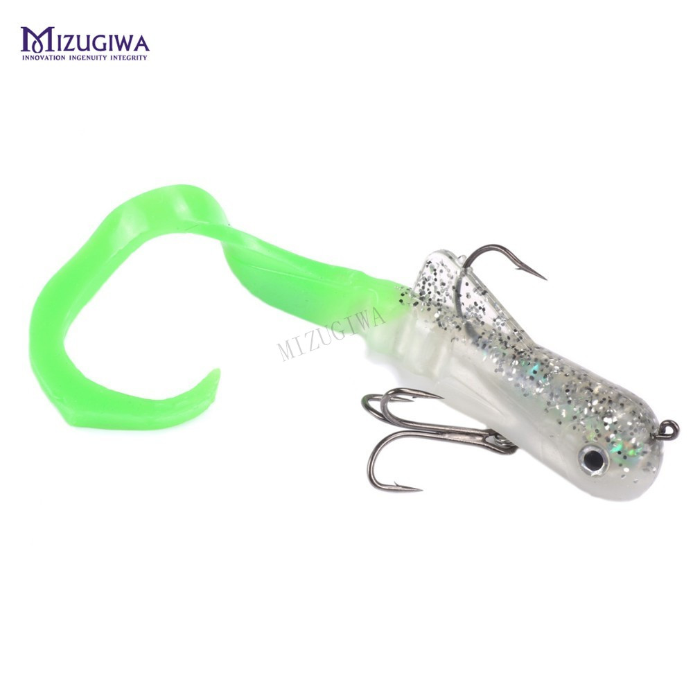 MIZUGIWA-señuelo blando para pesca, cebo blando Zabder, sábalo de agua dulce, aparejos de pesca, Bulldog, Lucio, Leurre grueso, sábalo Souple