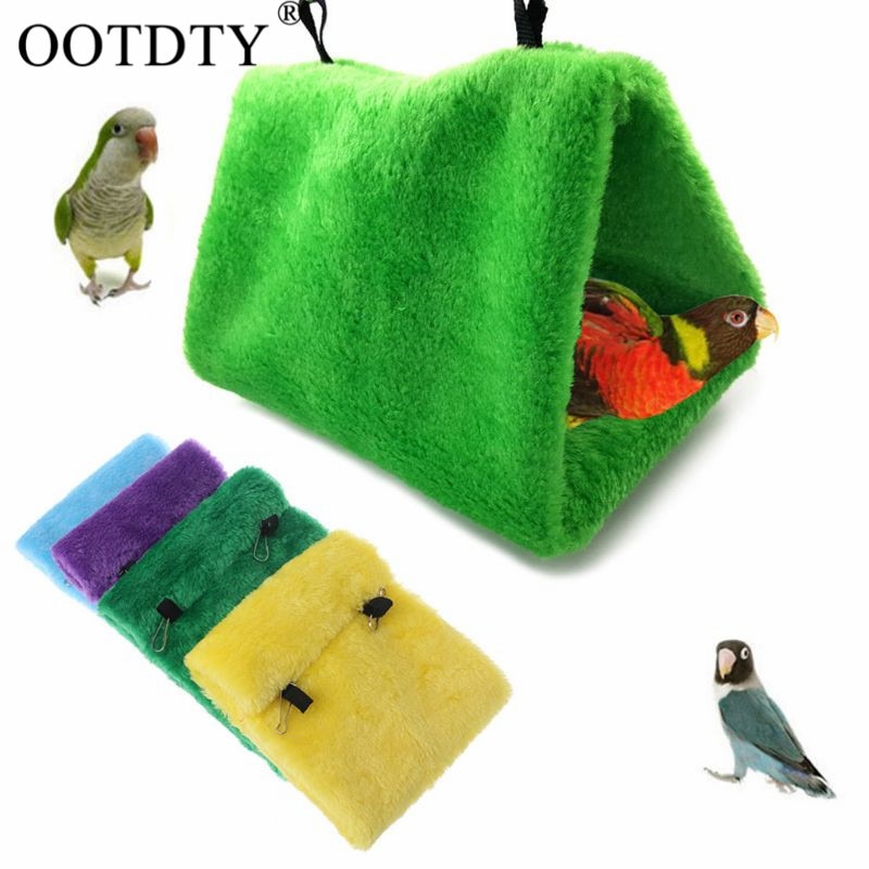 OOTDTY Zachte Pluche Vogel Papegaai Hangmat Warme Opknoping Bed Voor Pet Cave Kooi Hut Tent Speelgoed Huis