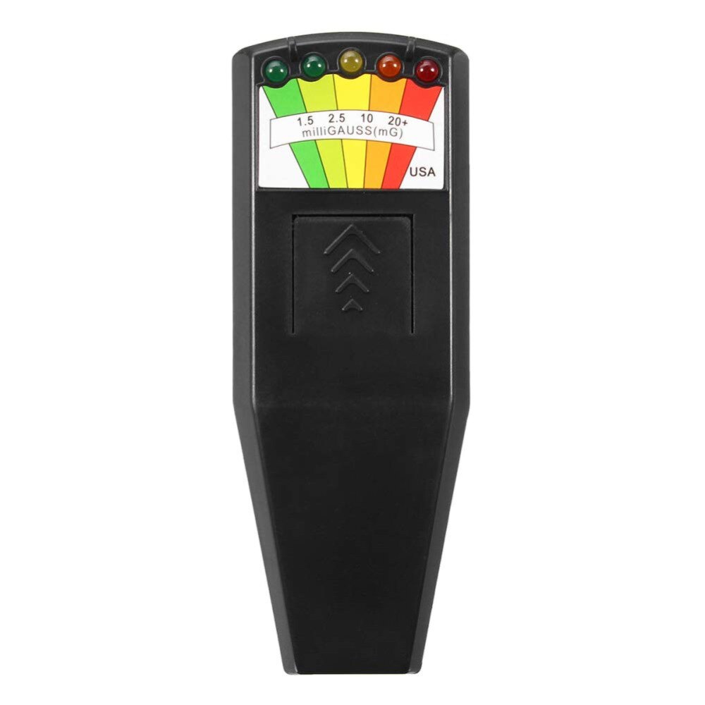 K2 Electromagnetic Field EMF Gauss Meter Ghost Hunting Detector Portable EMF Magnetic Field Detector 5 LED Gauss Meter