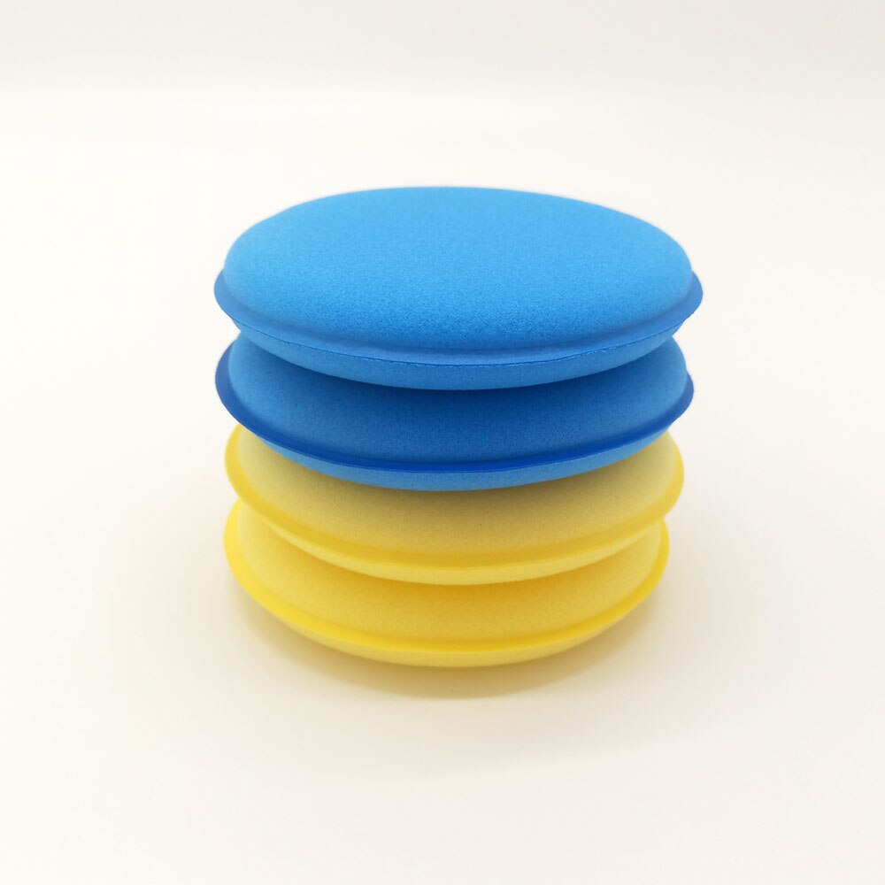 Ronde spons foam hand polijsten pad auto spons wax Polish Schuim Spons Auto Wax Pad auto polijsten kit