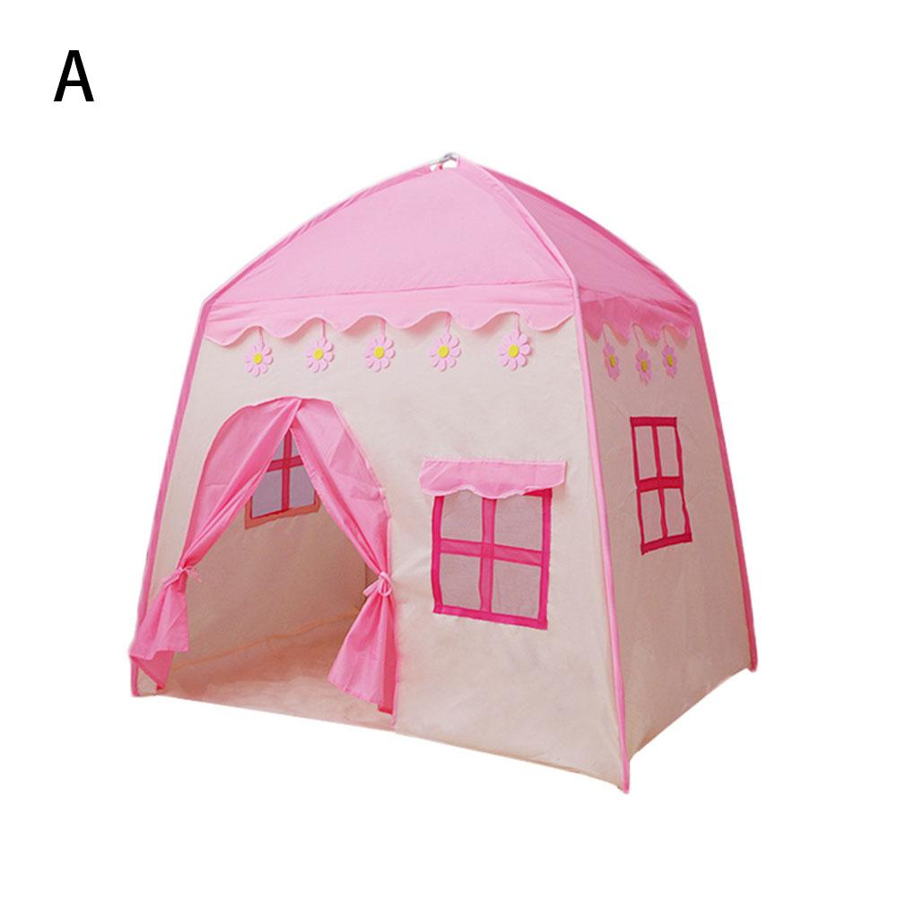 Børnetelt oxford klud legehus 3-4 børn indendørs legetøjshus piger fødselsdag pink babytelt carpas infantiles: -en