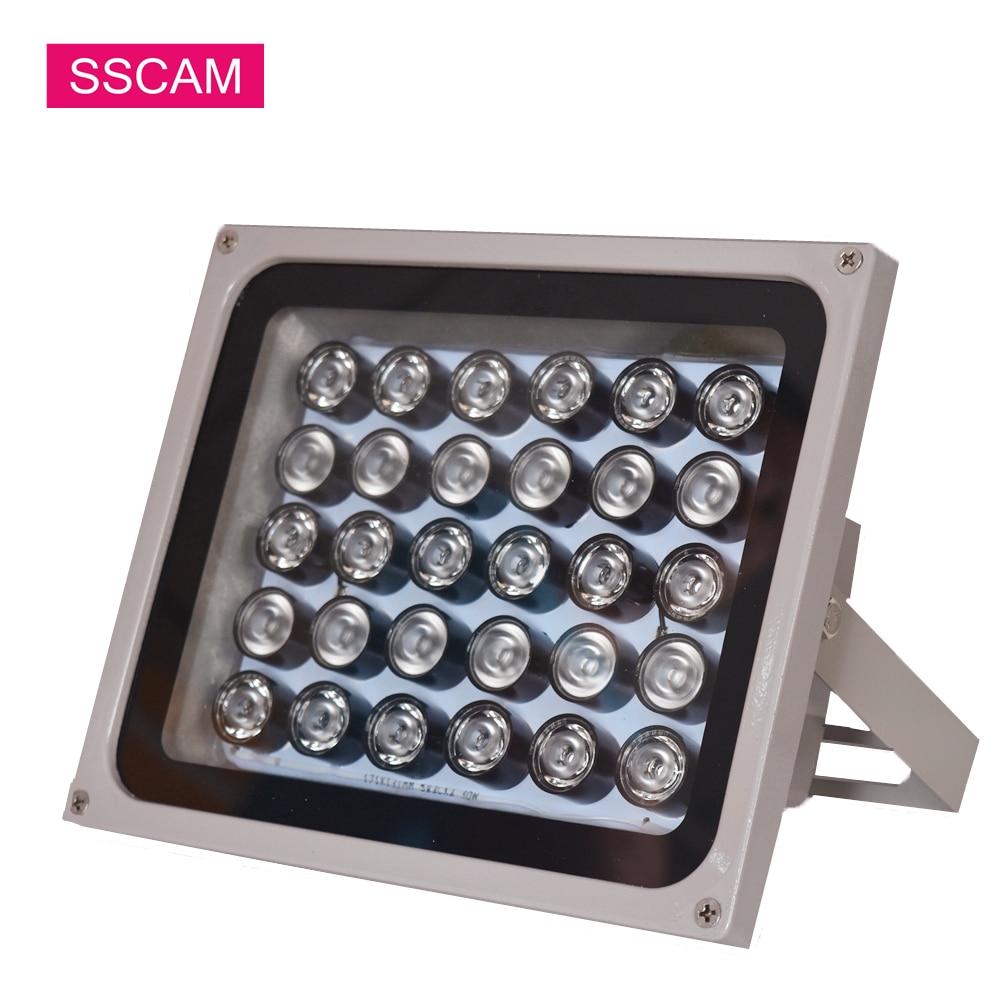 Ac 220v cctv fyld lysdioder 30 stykker array ir led lys infrarød illuminator lampe vandtæt lys til cctv kamera om natten