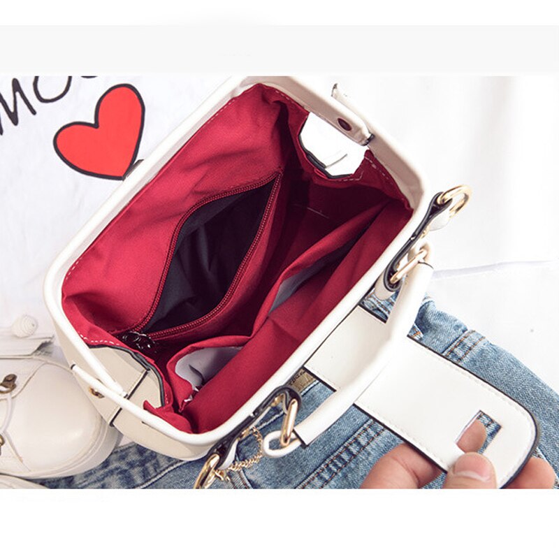 Frauen Handtasche Kleine Arzt Handtaschen Frauen Tasche Weibliche Leder Bote Schulter Taschen Lippenstift lässig Umhängetaschen