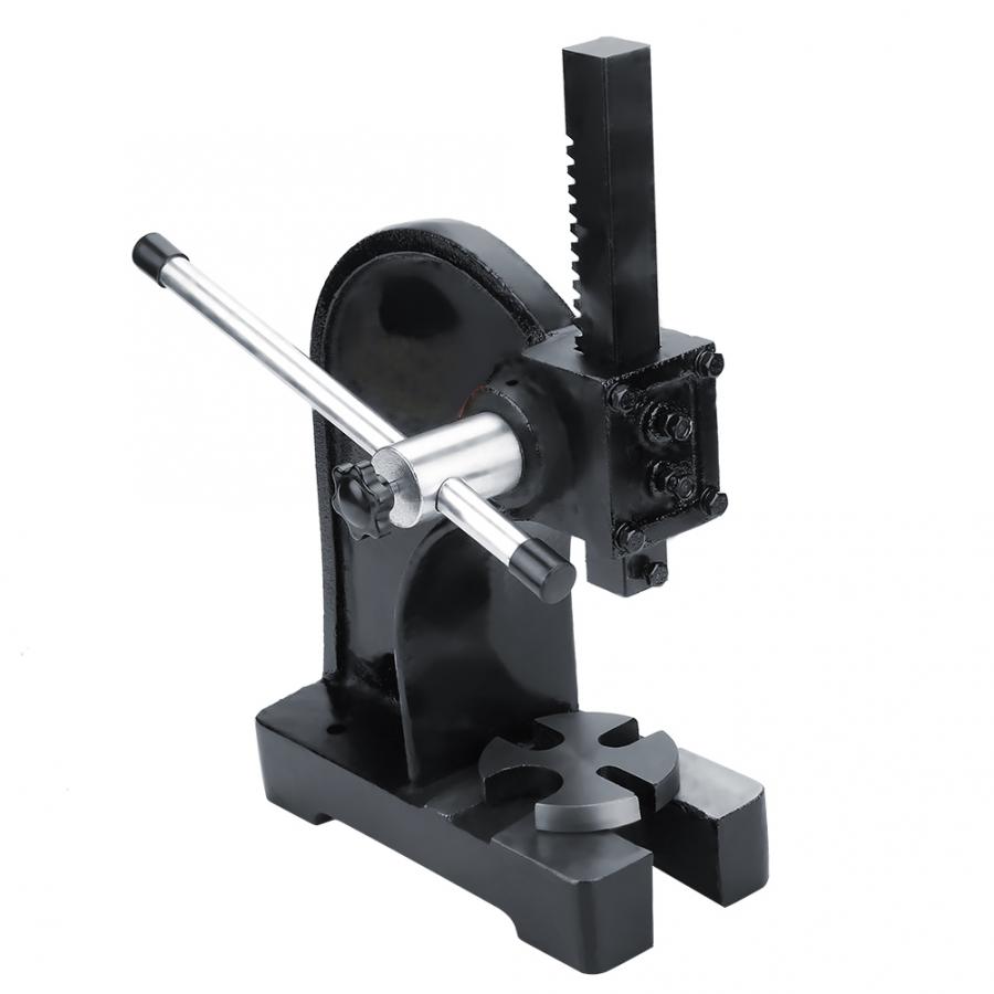 1T Manual Desktop Hand Punch Press Machine Metal Arbor Press Tools
