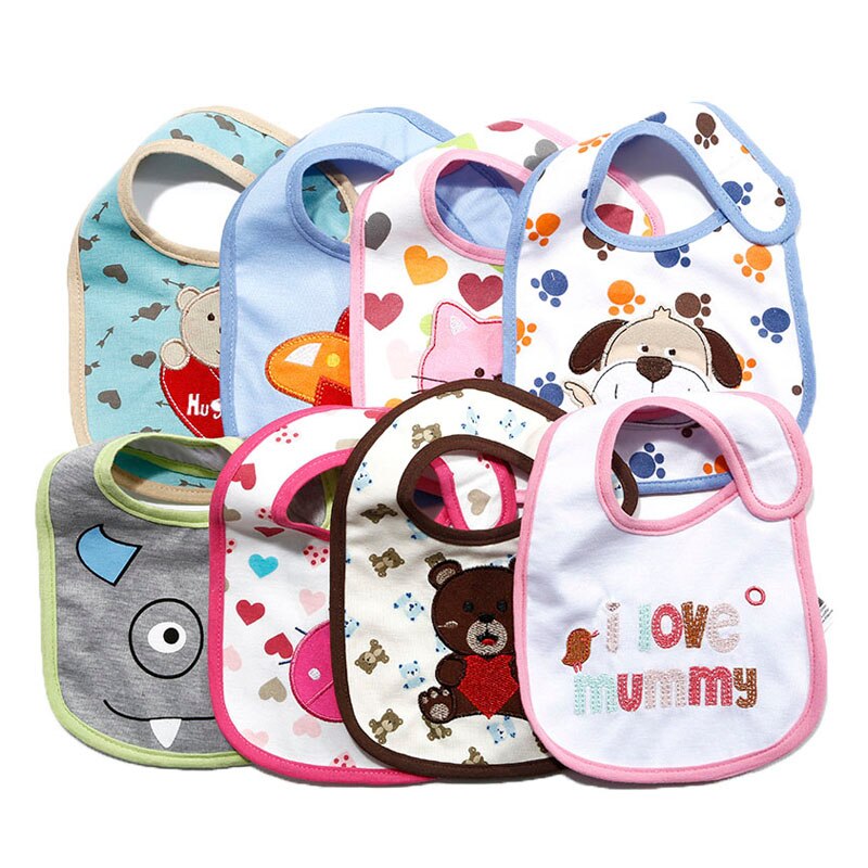 Verkoop 20 Stijlen Veranderd Baby Katoen Slabbetjes Baby Cartoon Waterdichte Speeksel Handdoek Carter Kinderen Burp Doek