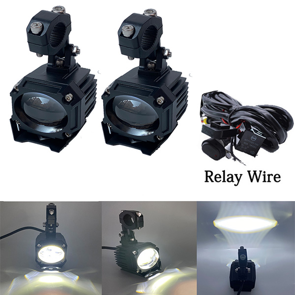 2PCS 30W Motorcycle LED Fog Lights Auxiliary For B... – Vicedeal