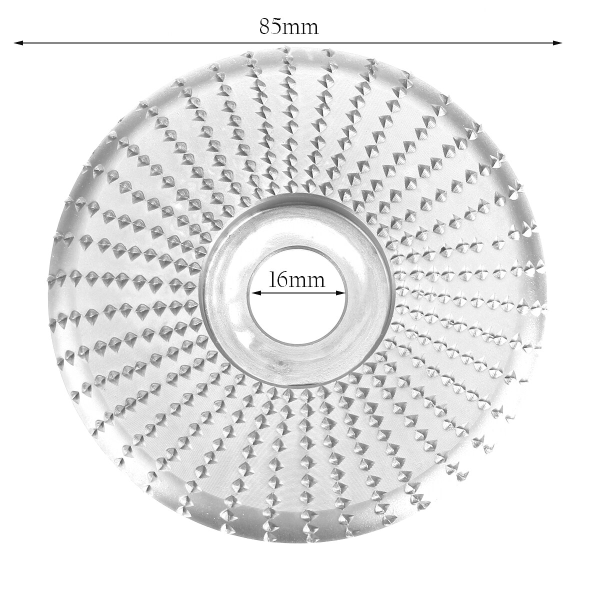 Wood Grinding Wheel Angle Grinder Disc Wood Carving Sanding Abrasive Tool For Angle Tungsten Carbide Coating Bore Shaping 16mm