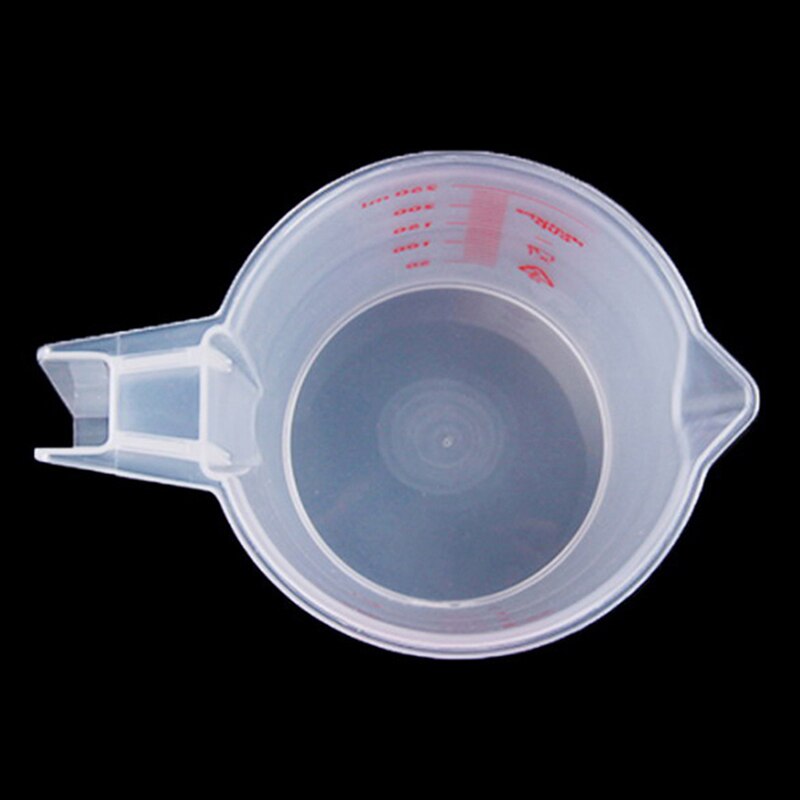 Taza medidora de plástico con mango de 250ML, herramientas de medición para hornear, azúcar, café, cocina, novedad