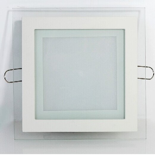 3 kleur change glass led panel Downlight 6W 12W 18W Paneel Licht AC85-265V Plafond Verzonken Binnenverlichting