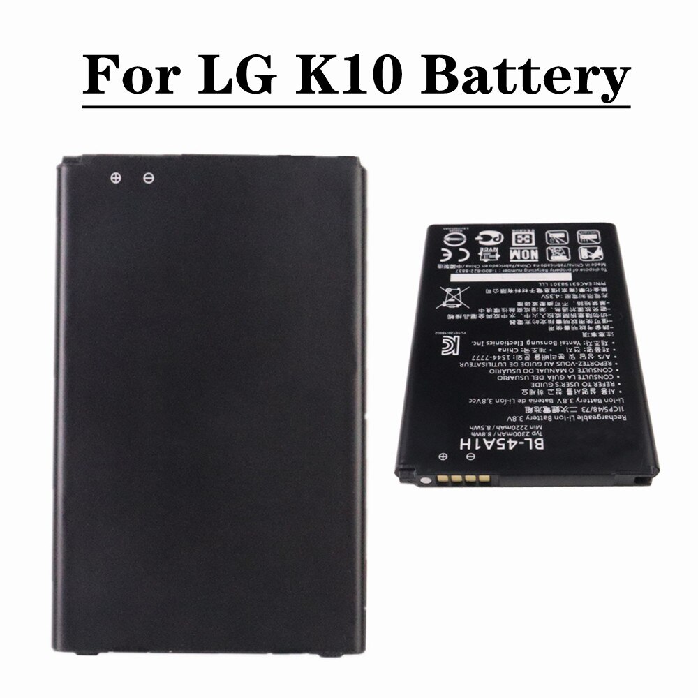 Battery For LG V10 V20 V30 V40 V50 G7 ThinQ G3 G4 G5 K7 K8 K10 K20 Plus Leon Tribute 2 5 Optimus LTE 3 L7 2 F3 F5 Google 2: BL-45A1H