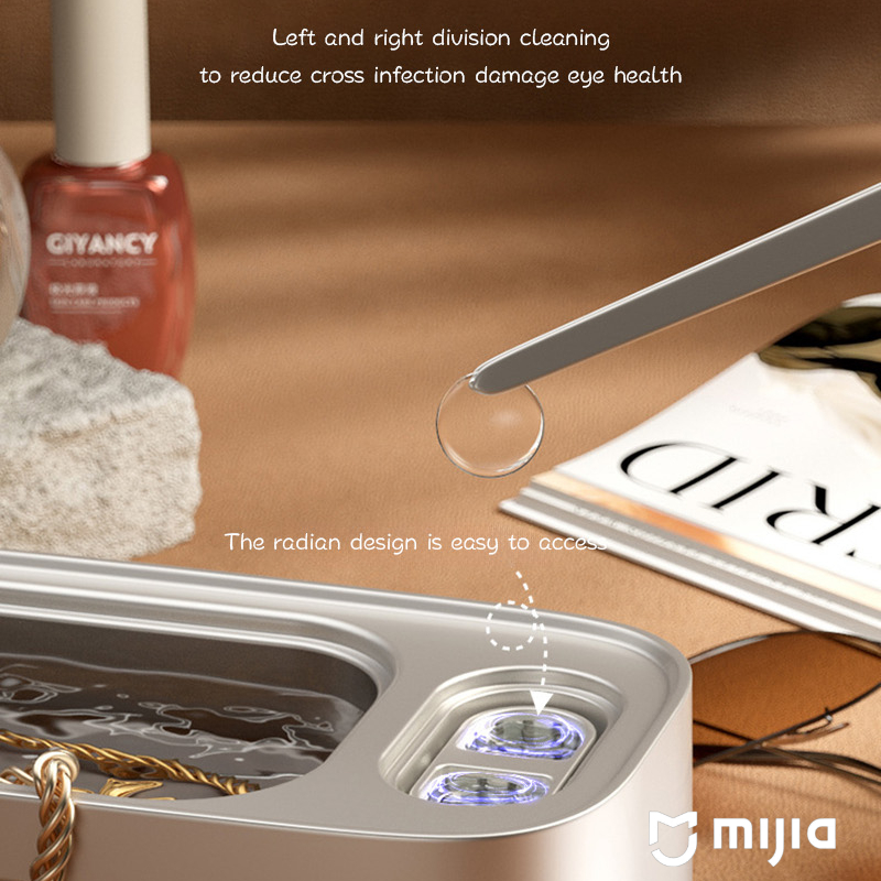 Xiaomi Upgrate Ultrasonic Glasses Cleaning Machine 45KHZ Ultrasound Jewelry Cleaner Machine High Frequency Ultrasonic Cleaner