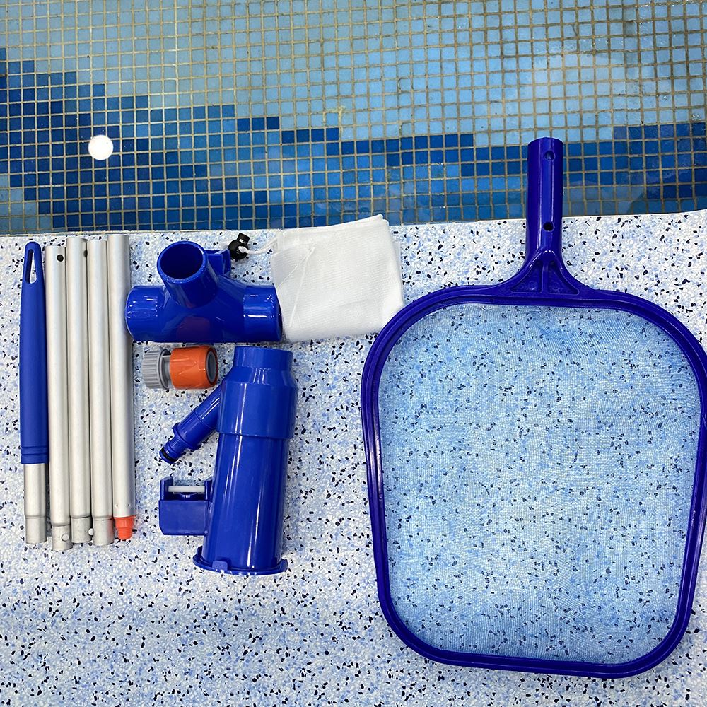 Basen głowica próżniowa basen szczotka robić czyszczenia płytek ściennych z 46w liść cedzidło szczotka robić czyszczenia netto akcesoria pływanie czyste narzędzia