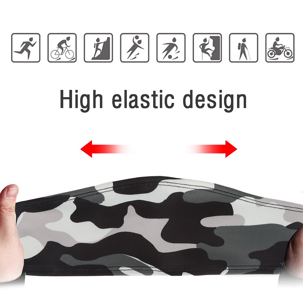 Sport Hoofdband Elastische Anti Zweet Camouflage Driehoek Hoofdband Zweet Absorptie Band Met Knoppen Voor Outdoor Sport Hoofdband