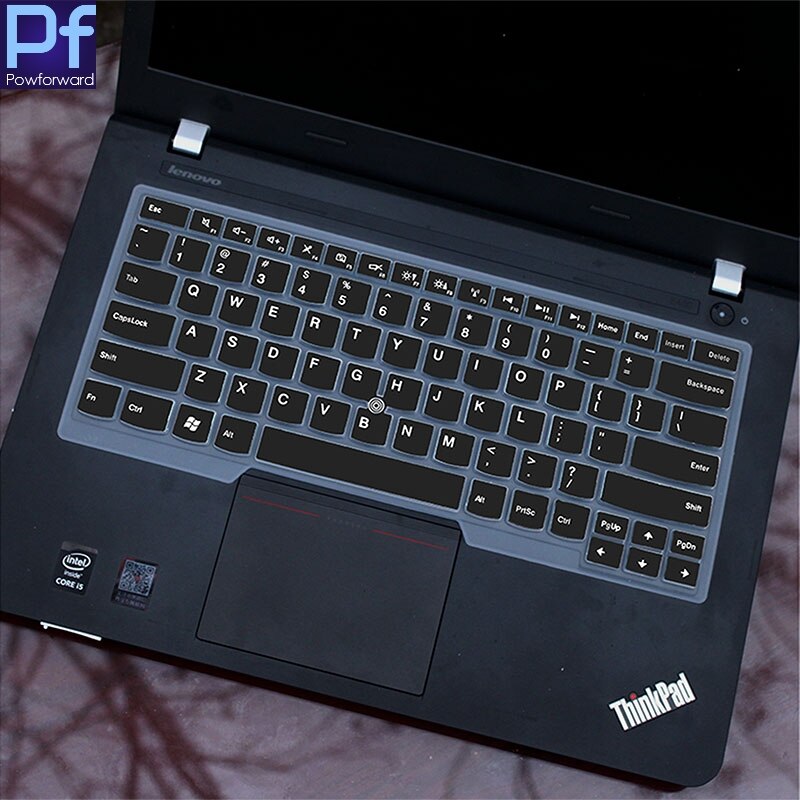 Dla Lenovo Thinkpad E14 2020 silikonowa klawiatura laptopa obudowa ochronna E 14: black
