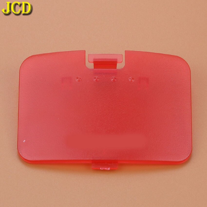 JCD 1 pcs Memory Uitbreiding Deur Cover Voor N64 Deur Case Jumper Pak Deksel Geheugen Uitbreiding Pak Voor Nintend 64: Transparent Red