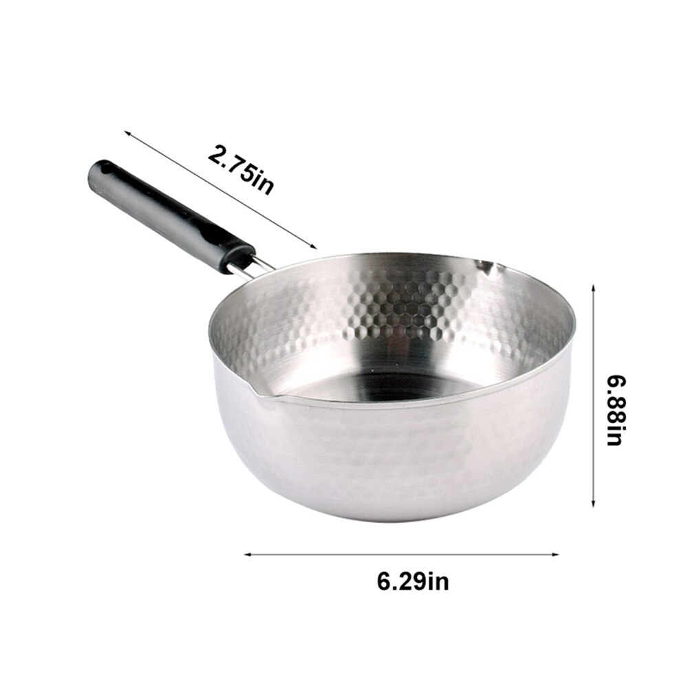 Kookpotten 16Cm Classcial Melk Pot Noodle Sneeuw Pan Roestvrij Steelkitchen Zowel Voor Gas Inductie