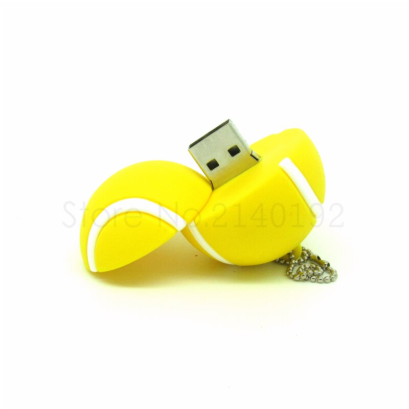 Pendrive de silicona con dibujos de fútbol, baloncesto, fútbol, tenis, 4GB, 8 GB, 16 GB, 32 GB