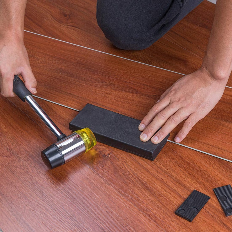 Laminaat Houten Vloeren Installatie Kit Met 40 Spacers, Tikken Blok, Verbreden Pull Bar, knie Pads En Rubber Mallet