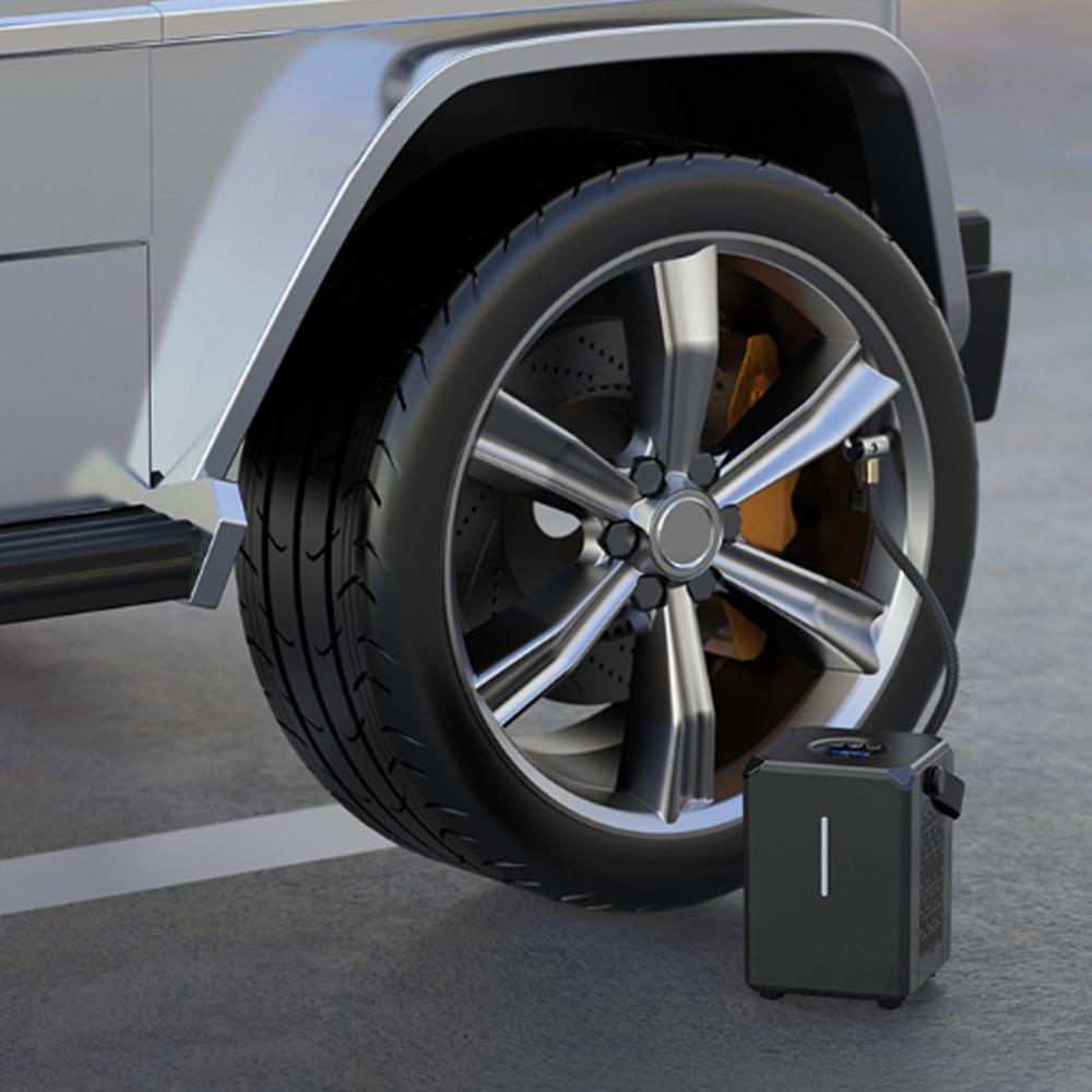 Car Air Compressor 6000mAh Battery Tire Inflator Protable Electric Car Air Pump Digital Auto Tyre Pump for Car Motorcycle Ball