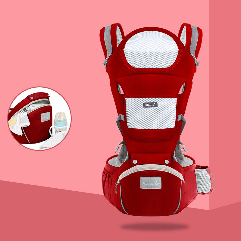 Honeylulu gecombineerde draagzak, afneembare rugtas, draagzak, reflecterende strip, kangoeroe, verschillende stijlen, rugzak, hipsit, ergoryukz: R katoen vier seizoenen