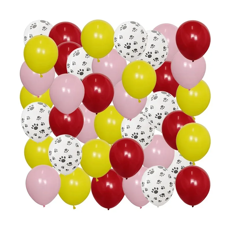 40 Uds mezcla de Globos de látex con pata de perro de 10 pulgadas decoración de temática de animales juguetes clásicos para niños Globos suministro de bolas inflables de aire de helio