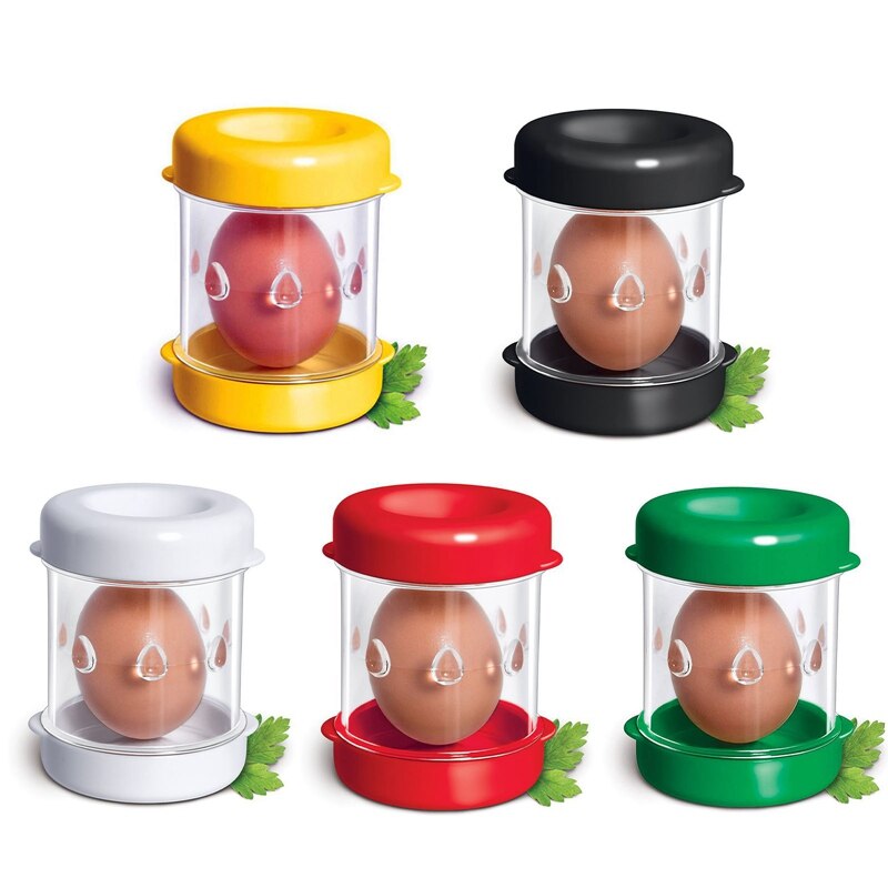 Pelador de huevos cocidos Manual de plástico, utensilios de cocina, separadores de huevos de mano, Cracker, peladores de huevos, herramientas de fácil operación, 1 unidad