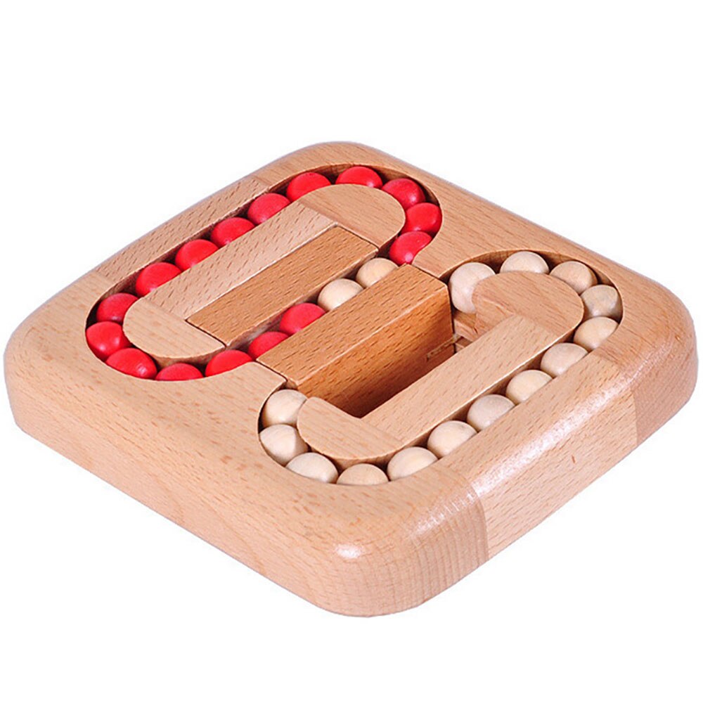Kinesisk traditionel træ hjernetrim puslespil legetøj træ fly bold rulle perle luban lås børn intelligens legetøj