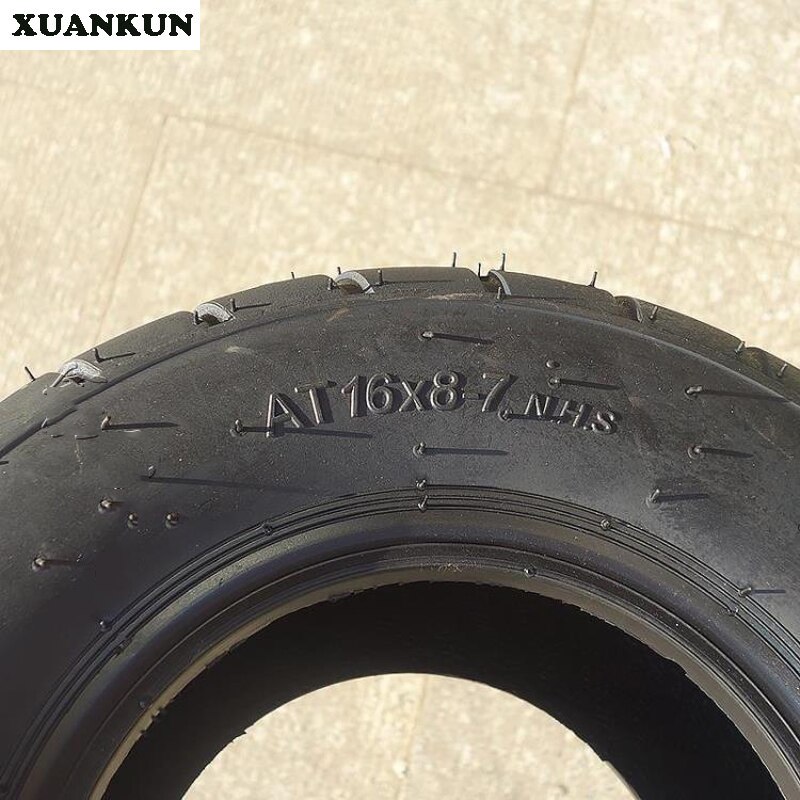 XUANKUN Kart Auto Parts 7 inch ATV Tires 16X8-7 16 * 8-7 Highway Tire Wear-resistant Wheel Tires