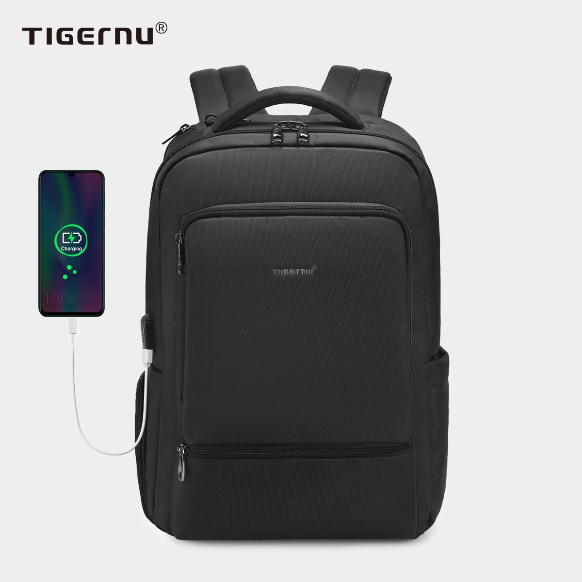 Tigernu di nylon Impermeabile Zaino Da Viaggio Zaini degli uomini per 15.6 &quot;delle Donne Del computer Portatile taccuino Mochila scuola per Il tempo libero zaino Femminile