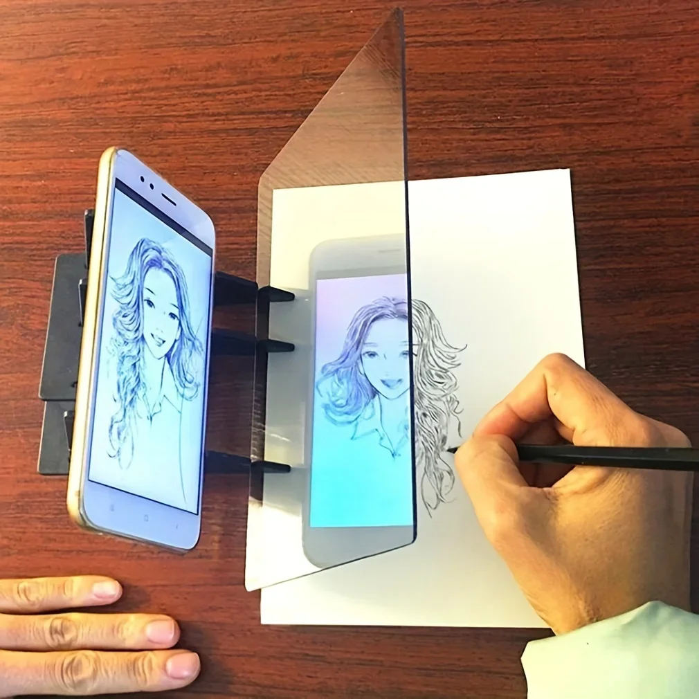 Optisch duidelijk tekenbord, draagbaar optisch traceerbord Afbeelding tekentafel Tracing tekening projector Optisch schilderbord