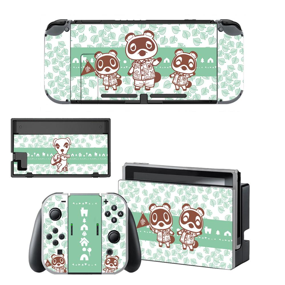 Animal Crossing Screen Protector Sticker Skin for Nintendo Switch NS Console Dock Charger Stand Holder Joycon Controller Skin