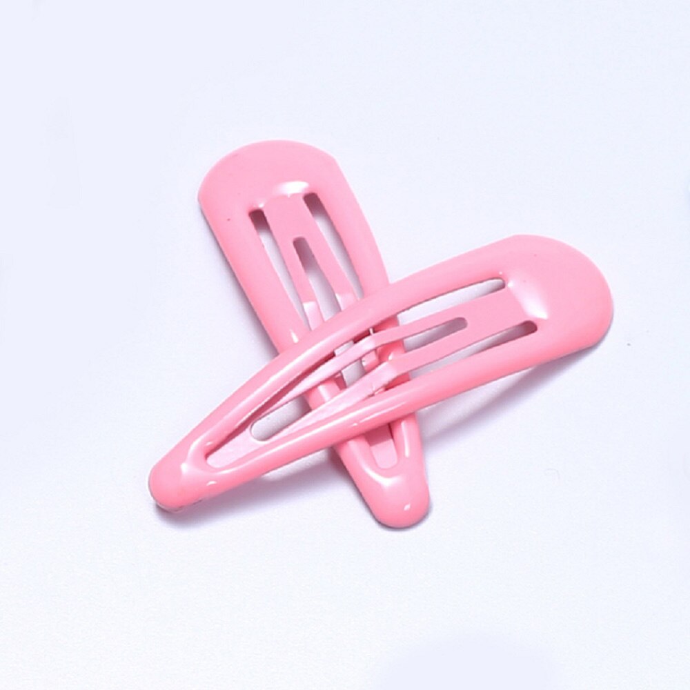 Barrettes à cheveux pour enfants, épingles colorées, couleur bonbon, 1 pièce, accessoires: Baby Pink