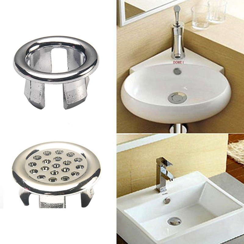 Praktische 3 Bad Sink Ring Overloop Cover Spare Wasbak Cover Badkamer Keramische Wastafel Overloop Ring