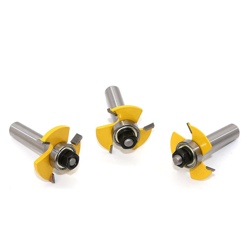 Toupie à tige de 1/2 "Biscuit à tige de 12mm, assemblage à fente Joint, outil de coupe du bois, mèches de toupie pour le travail du bois 1 pièce