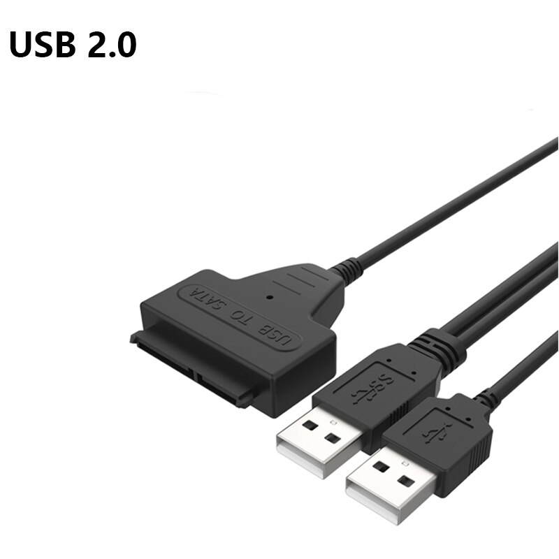 Sata to USB 3.0 Adapter 2.5 Inch SSD HDD Universal Box Hard Drive Enclosure Hardisk Protective Case Max 6TB For Samsung Kingston: USB 2.0