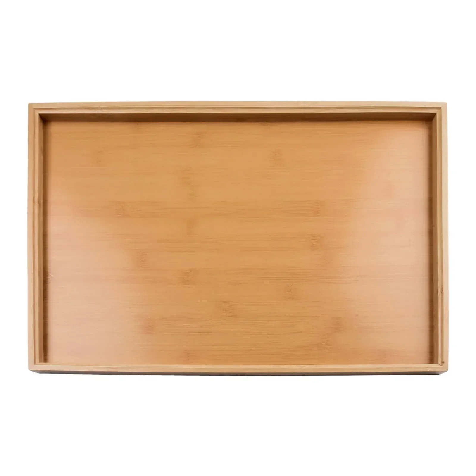Bandeja de té Rectangular de madera de bambú, bandeja de madera maciza, bandejas para tazas de té, bandeja de soporte para cocina, , barra de té, bandeja de almacenamiento, vajilla: YELLOW